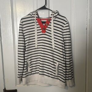 BODEN WL843 Striped Popover Sweater Pockets